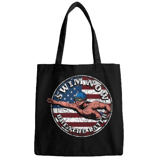 Swimming Pool Now Breathe Later USA Swimming Bags