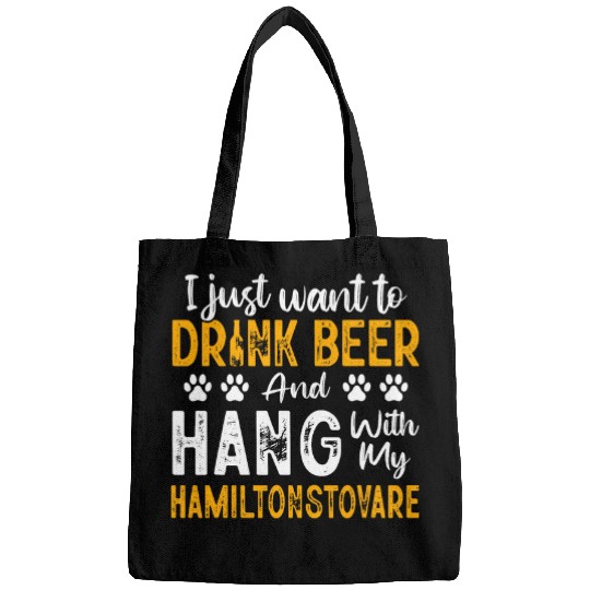 Drink Beer And Hang With My Hamiltonstovare Swedish Foxhound Bags