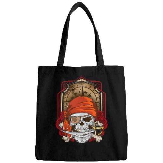 Jolly Roger Flag Skull and Crossbones Pirate Bags