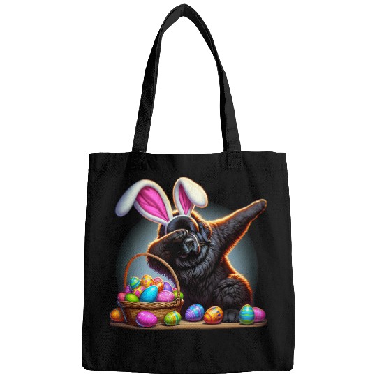Dabbings Easter Bunny Newfoundland Dog 1 Bags