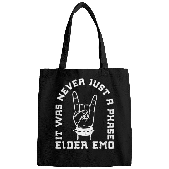 Elder Emo It Was Never A Phase vintages Gothic Emo Music Bags