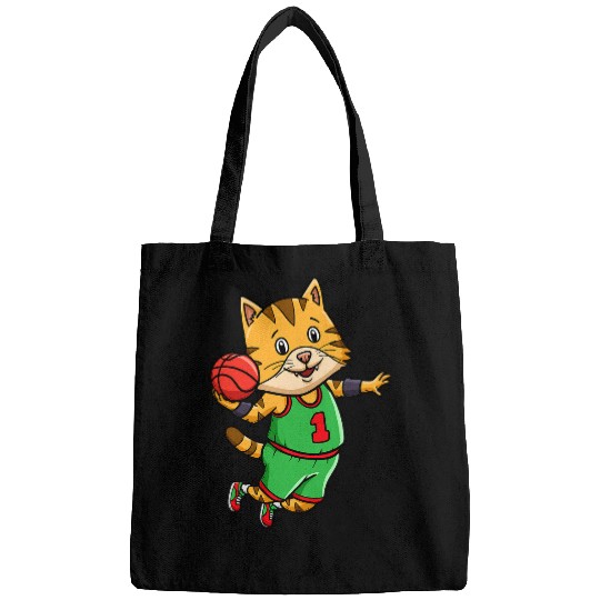 Basketball Player Coachs Bball Hoop Cat Owner Bags