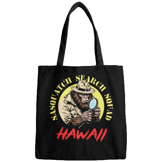 Hawaii Sasquatch Search Squad Funny bigfoots Detective Bags