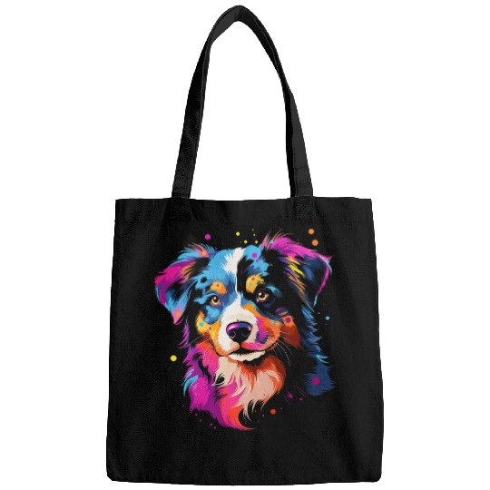 Australian shepherd puppy dog 1 Bags