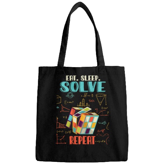 Eat Sleep Solve Repeat Math Speed Cubing Genie Cube 214 Bags