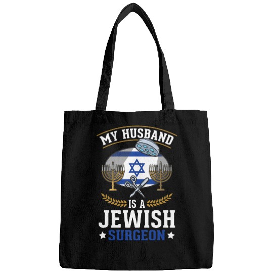 Hanukkah Passover Israel Jew Jewish Surgeon Doctor Jewish Bags