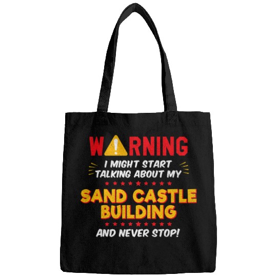Funny Sand Castle Art Sculptor Beach Artist Saying Joke Bags
