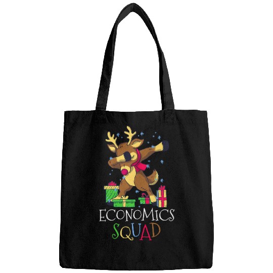 ECONOMICS Squad Dabbings Reindeer Christmas xmass Teacher Bags