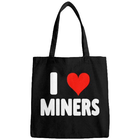 I Love Miners 2Heart 2Miner Mining 2Video Game 2Gamer Bags