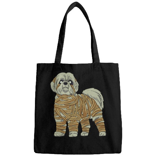 Shih Tzu Dog Mummy Halloween Costume Dog Lovers Bags