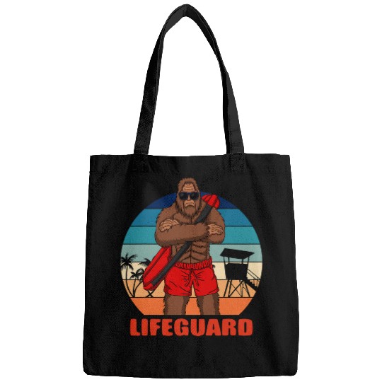 bigfoots Sasquatch cryptozoology lifeguard apparel Bags