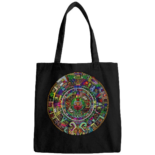 Aztec or Mayan Calendar Design on BACK Maya Men Women Kids 21 Bags