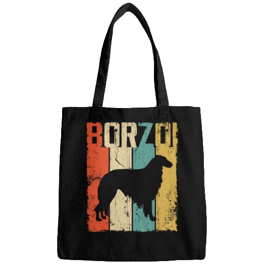 Funny Borzoy Mom Dad Gift in Pocket Bags