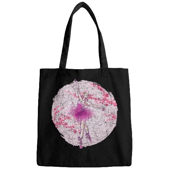 Cherry Blossom Sakura Ballerina En Pointe Dancing Ballet Bags