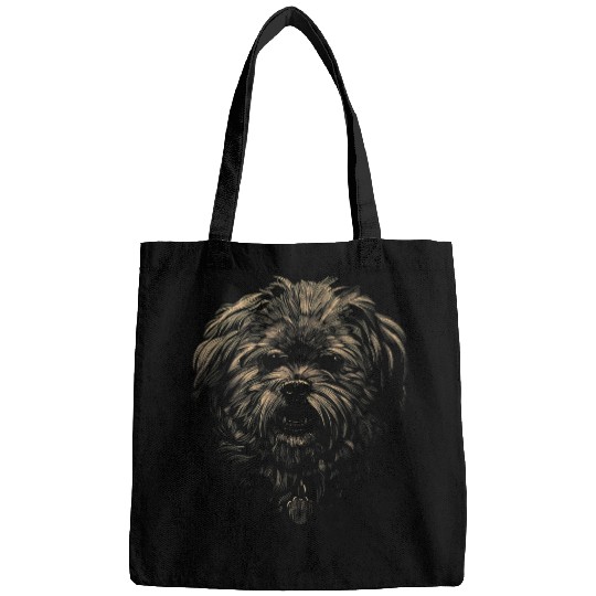 Shih Tzu Dog Portrait 2 Bags