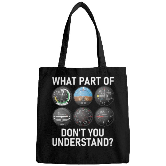 FUNNY PILOT AVIATION FLIGHT INSTRUMENT PANEL Bags