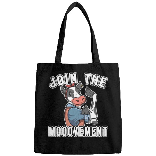 Cow Lover Cattle Farmer 2Join The Mooovement 2Cow Bags