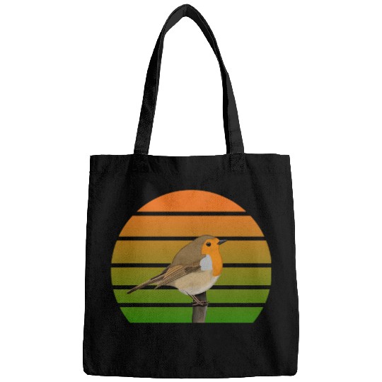 Robin Bird Birder Birdlover Birdwatcher Animal Biologist Bags