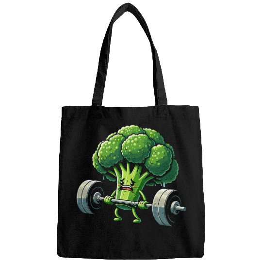 Deadlift Broccoli Gym Fitness Motivation Bodybuilding Bags