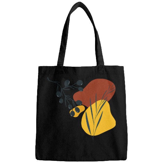 Botanical Mediterranean Wildflowers Leaves Leaf Wildflower Bags