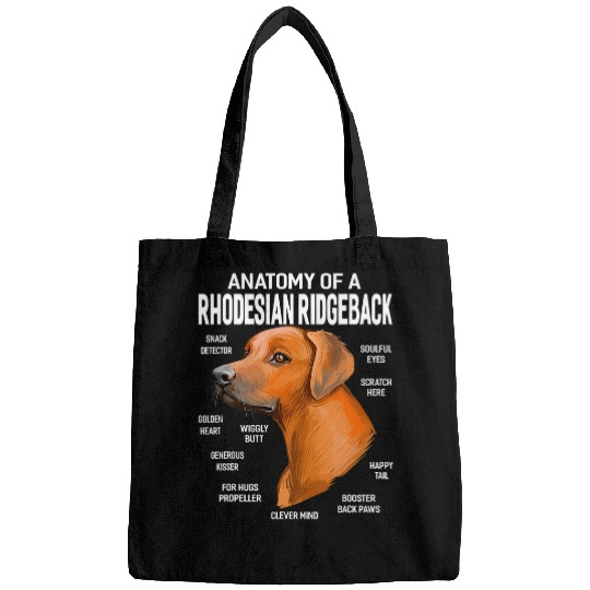 Dogs 365 Anatomy of a Rhodesian Ridgeback Dog Funny Gift Bags