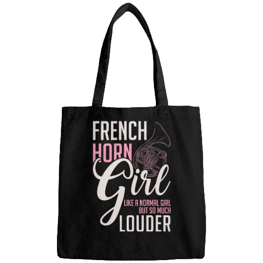 French Horn Girl Music Lover Marching Band Brass Bags