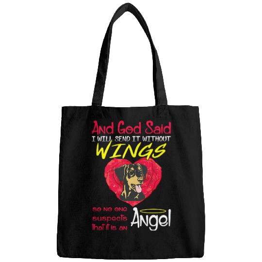 German Pinscher Angel Without Wings Gift Bags