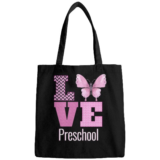 Love Preschool Purple Butterfly Preschool Teacher Bags