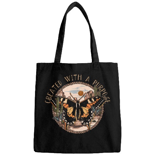 Created With A Purpose Deserts Western Outlaw Music Graphic Bags