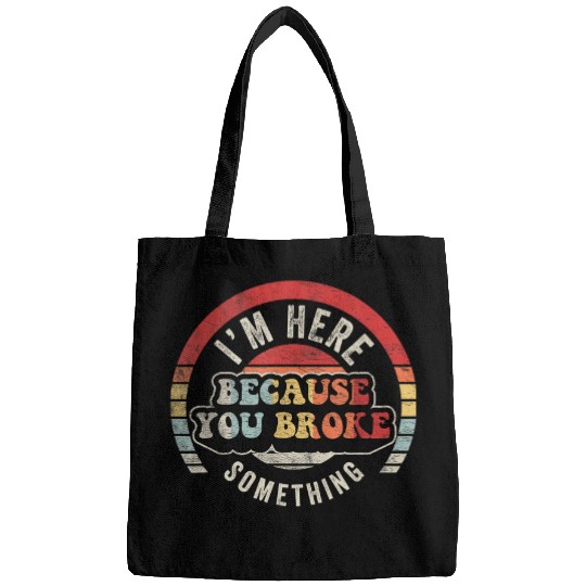 Funny Mechanic Gifts Retro Mechanic Handyman Car Electrician Bags