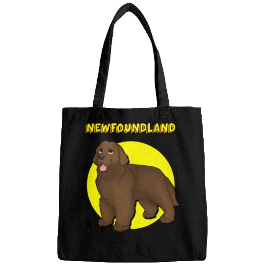 Cute Brown Newfoundland Bags