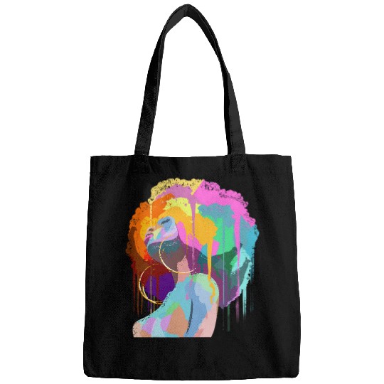 Black Queen Afro Art Melanin Black History Month Gift Bags