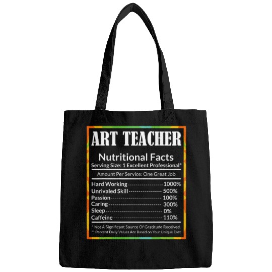 Art Teacher Facts Funny Artist Artistic Lover Graphic Bags