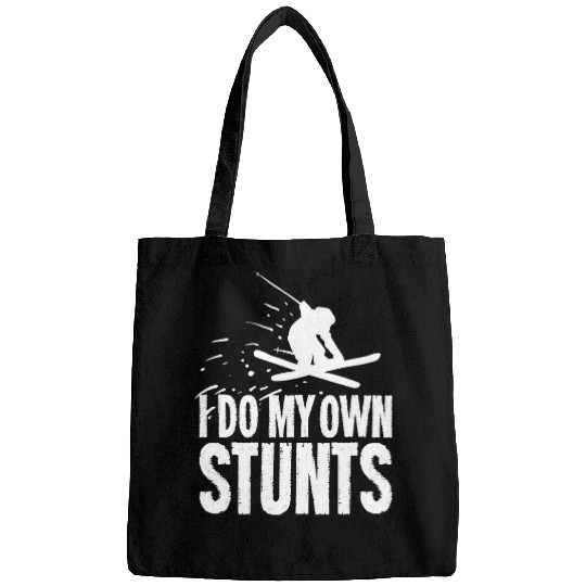 Skiing Ski Funny Skiing Gift For A Skier Bags
