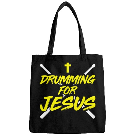 Drumming For Jesus Funny Drummer Drum Set Music 1 Bags