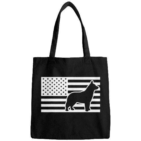 Blue Heeler USA Flag Bags