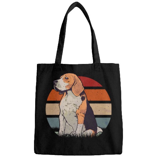 Beagle Retro Sunset s Beagle Dog Bags