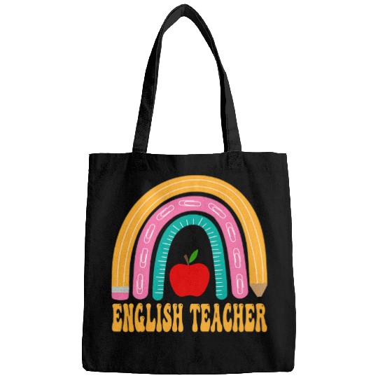 English Teacher Rainbow Pencil Back To School Appreciation Bags