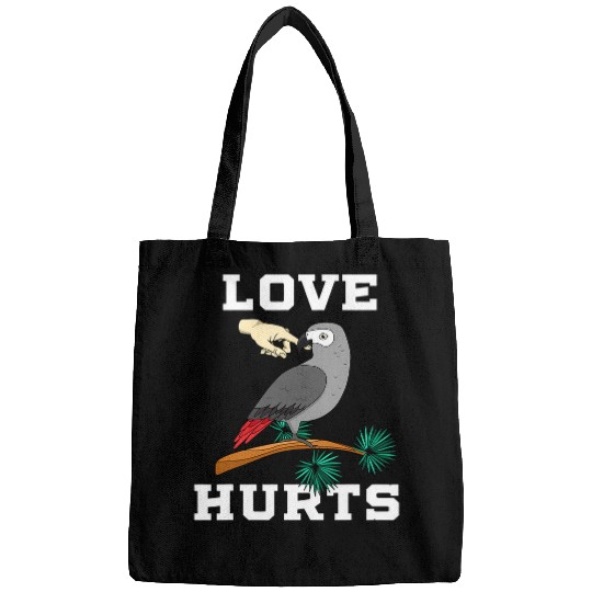 Love Hurts African Grey Parrot Biting Gift Idea Bags