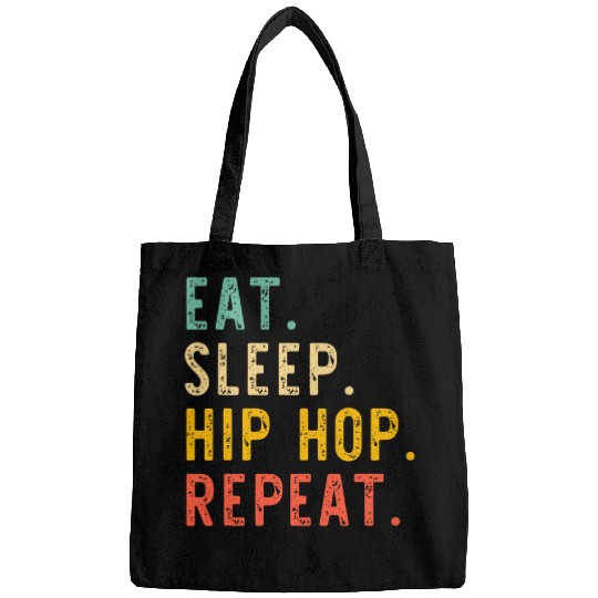 Eat Sleep Hip Hop Dance Rap Music HipHop Retro Vintage Bags