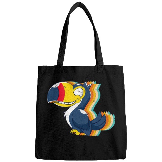 Retro Tropical Bird Animal Lover Funny Exotic Toucan Bags