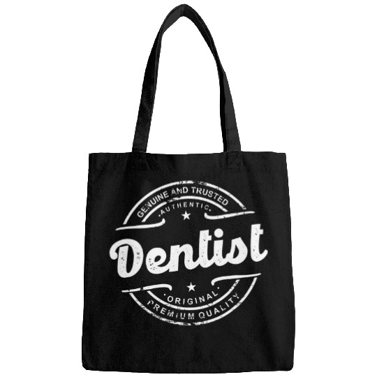 dentists vintages stamp retro distressed aged logo old school Bags
