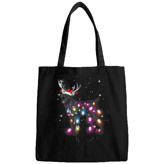 Christmas Lights Cane Corso Mastiff Dog Bags
