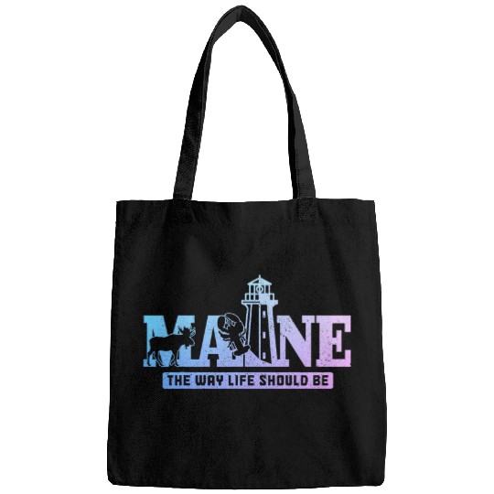 Lacrosse Gift Maine Lighthouse Moose Lobster Pride vintages Souvenir Bags
