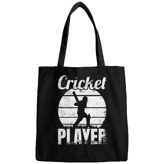 Funny Cricket Player Cricketer Gentlemans Game Bags