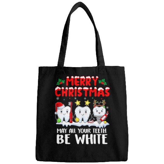 Merry Christmas Teeth Be White dentists Christmas Dental Bags
