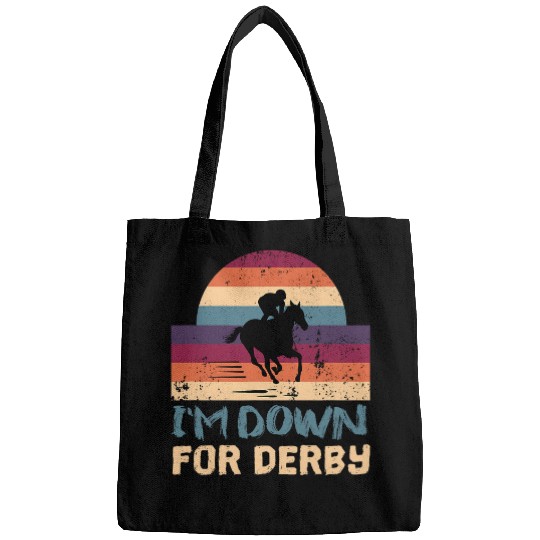 Im Down For Derby Day Horse Racing Jockey Equestrian Race 21 Bags