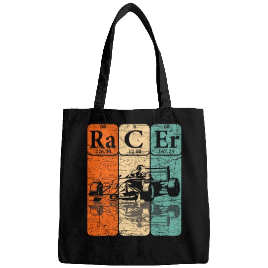 Racer Periodic Table Elements Race Car Driver Retro Racing 22 Bags
