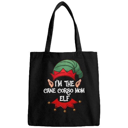 Christmas Cane Corso Mom Elf Italian Mastiff Bags