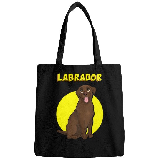 Cute Chocolate Labrador Retriever Bags